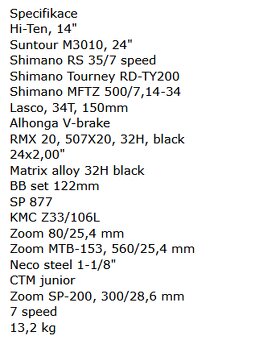 Dětské kolo CTM Willy 2.0 ram 24” , kola 24 - 7