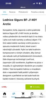 Lednice Siguro Arctic černá - 7