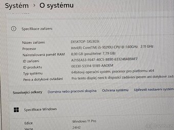 Lenovo NEC VB-7 - 13,3" 10.gen i5, nové SSD, W11 - 7