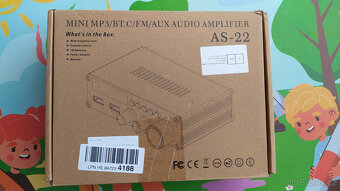 HIFI zesilovač AS-22  včetně DO a zdroje Mp3,BT,FM,Aux - 7