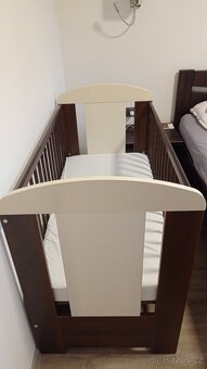 Dětská postýlka Drewex Medvídek a motýlek -stahovací bočnice - 7