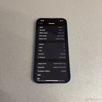 iPhone 13 128GB modrý, pěkný stav, 12 měsíců záruka - 7