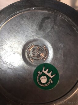 sbírka cínu pohár číše svícen mísa džber Cín - punc - 7