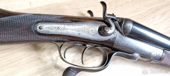 LUXUS.ANGLICKÁ BROKOVNICE J&W TOLLEY HAMMER CAL.12/65+NITRO+ - 7