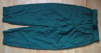 Oteplené široké džíny 170 a 164 a oteplovačky 44-46 - 7