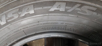 Celoroční pneumatiky TOYO A/S 215/70R15 98T 7,50mm - 7