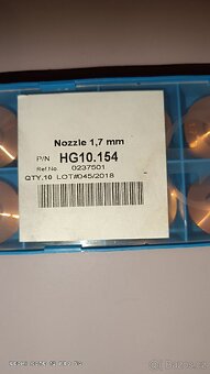 Trysky pro Trumpf Laser, 2×optika 7,5", 1×keramika - 7