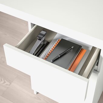 Psací stůl bílá, Malm, Ikea - 7