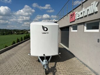 Nebržděný skříňový přívěs DEBON C255 U, 750 kg, bílý - 7