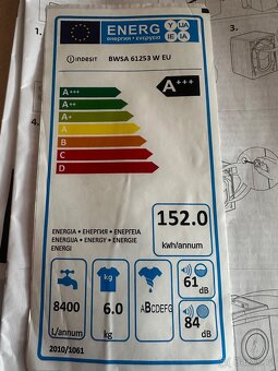 Použitá pračka INDESIT, rv 2019 - prodej k 30.7.2025 - 7