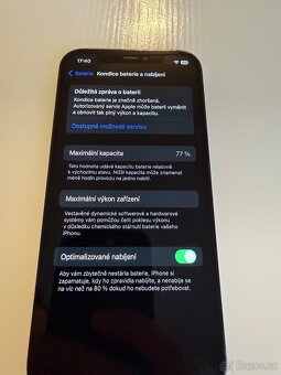 iPhone 12Pro -128Gb - baterie - 77% - 7