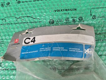 ozdobná chromová koncovka výfuku Citroen C4 9400J5 , 9400.J5 - 7
