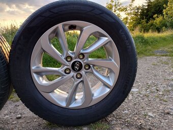 Originál ALU kola Hyundai Tucson R17 + letní pneu - 7