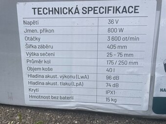 Akumulátorová sekačka XT Line - 7