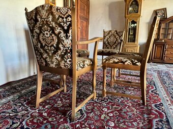 Set dubových jídelních židlí, 4901 - 7