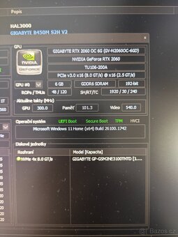 RGB HERNÍ RYZEN 5 RTX 2060 6GB 1TB M.2 16GB WIN11 - 7