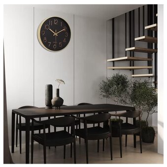 Velké Nástěnné Hodiny, Radio 🛜 Samonastavitelné , Tiché, 30 - 7