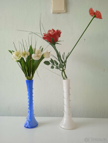 Starší sklo,vázy, mísy - 7