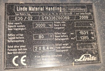 VZV Linde e 30 - 7