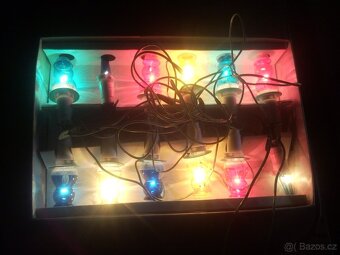 VÁNOČN SVĚTÝLKA retro SNEHULIAK ZLATOKOV - 7