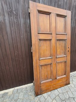 Zámecké Dubové dveře min. 100let staré - 7