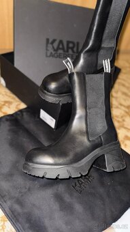 Dámské vysoké boty na platformě Karl Lagerfeld ORIGINÁL - 7