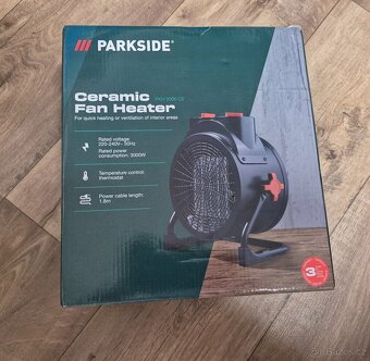 Horkovzdušný keramický ventilátor parkside - 7