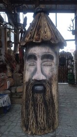 dřevěné sochy, výrob klátů, včelí ůly od známého sochaře - 7