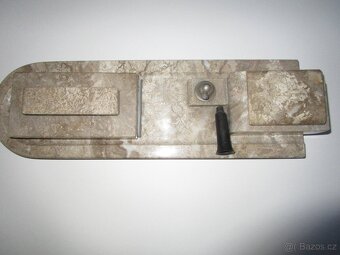 Mramorový kalamář, těžítko - 7