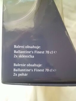 Skotská WHISKY - Dvě původní Balení - BALLANTINES A BARREL - 7