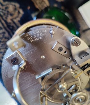 Starožitné francouzské krbové hodiny - 7