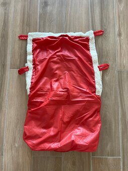 Dětský - Retro červený fusak s beránkem - 7