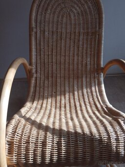 Ratanové houpací křeslo - 7