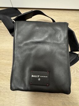 Kožená taška Bally - černá - 7