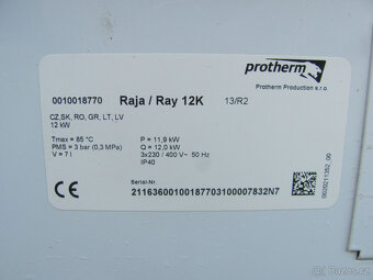 ELEKTROKOTEL PROTHERM 12KW - RAY 12K - 7