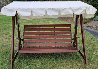 Zahradní houpačka z masivu - 7