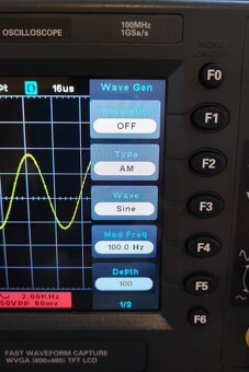 Osciloskop Hantek DSO2D15 150MHz s generátorem 25MHz NOVÝ - 7