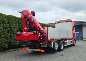 Scania R500 - 6x2 - Valník + HR-HMF 2120K5 – EURO 6 - 7