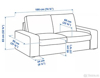 Sedací souprava IKEA KIVIK 2+3 kůže - 7
