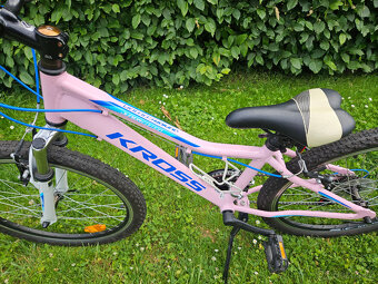 Růžové 24" horské hliníkové kolo KROSS, rám 13" od 120 cm - 7
