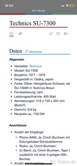 Zesilovač Technics SU 7300 - 7