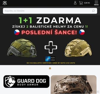 balistická přilba GUARD DOG neprůstřelná III.A - 7