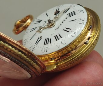 Zlaté kapesní hodinky špindlovky - 7