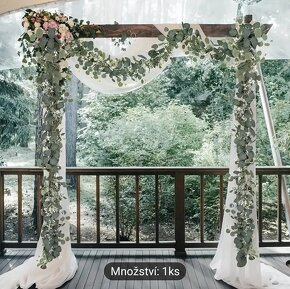 Svatební dekorace - girlanda eukalyptus - 7