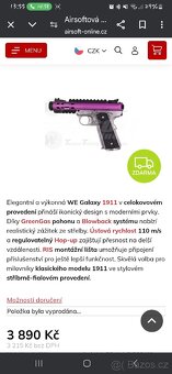 Airsoft zbraň we Galaxy 1911 se slevou 1000 Kč - 7