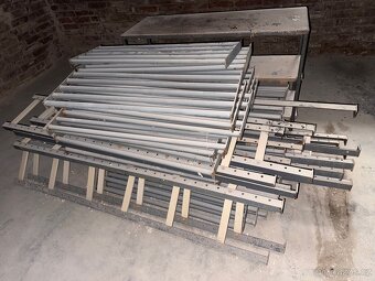 PRŮMYSLOVÉ OCELOVÉ REGÁLY | 180×100×33 cm | VYSOKÁ NOSNOST - 7