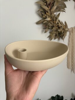 Keramický svícen Lidatorp Beige - 7