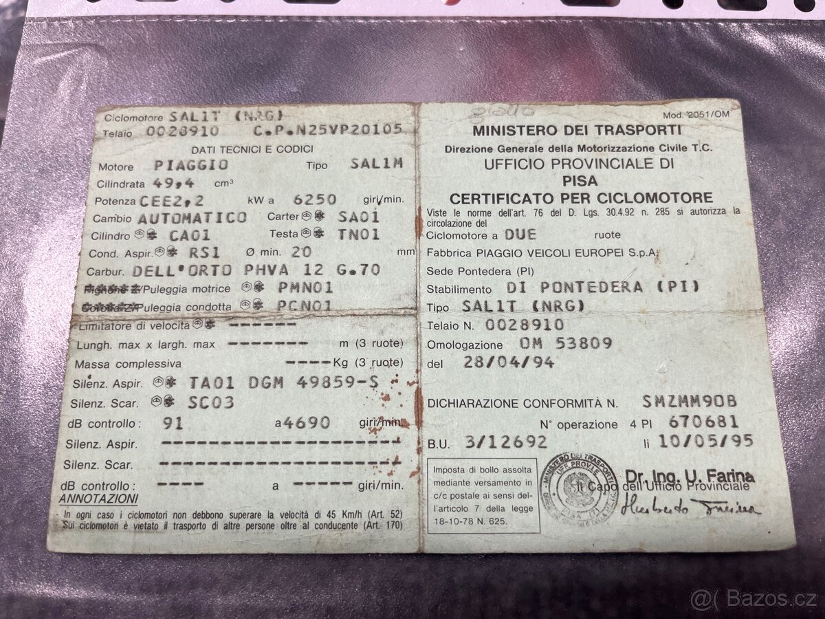 Piaggio NRG 50 (italské papíry) - 8