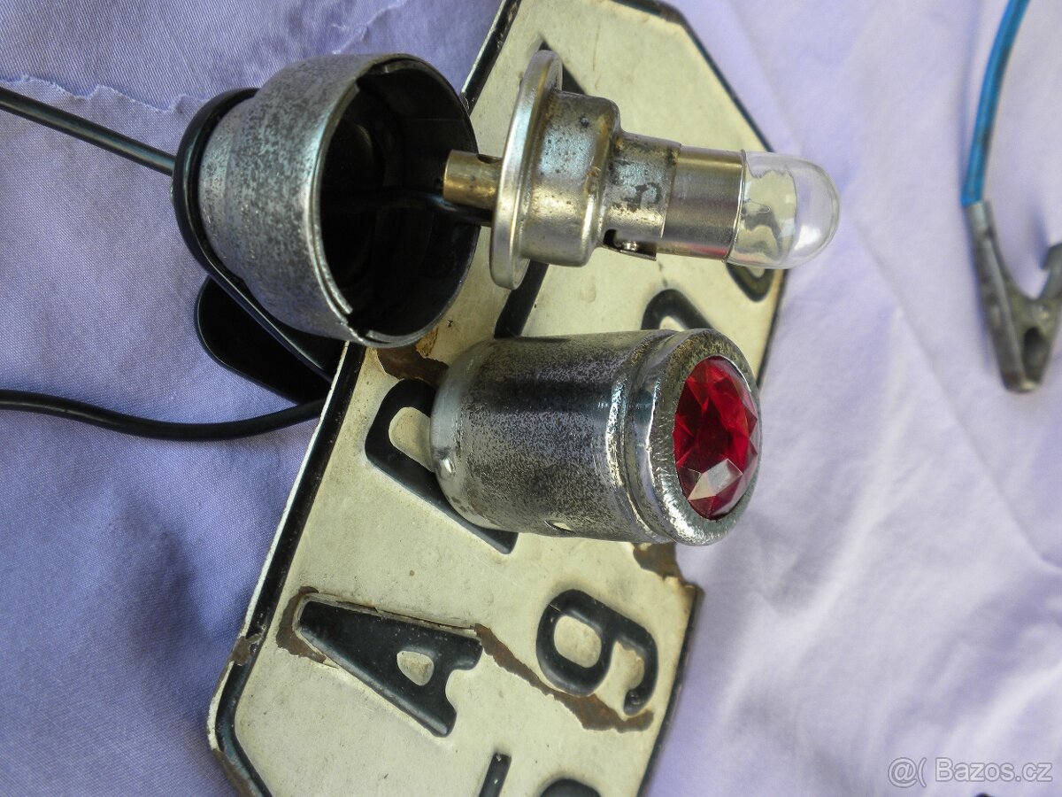 JAWA předválečná všechny modely zadní světlo plechové - 8