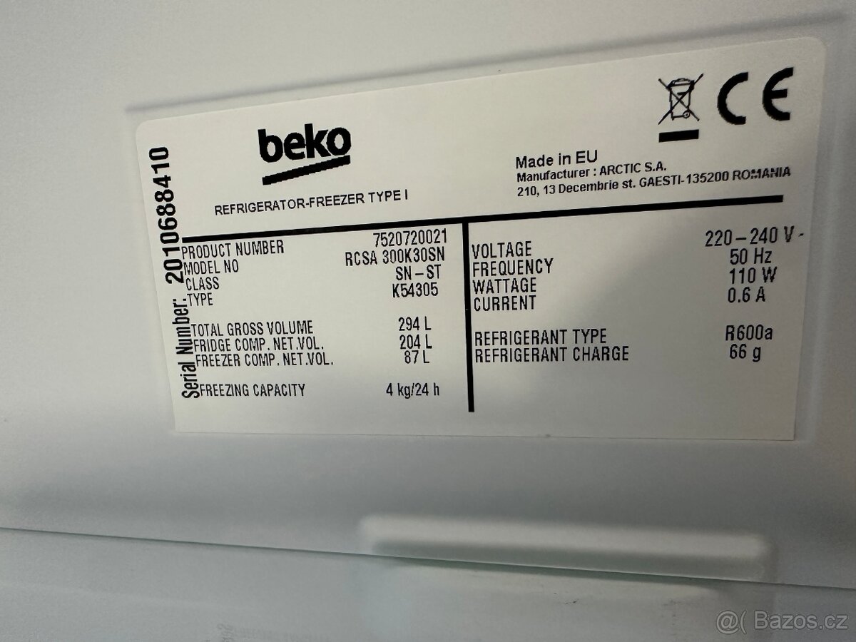 Lednice s mrazákem Beko (294) - 8